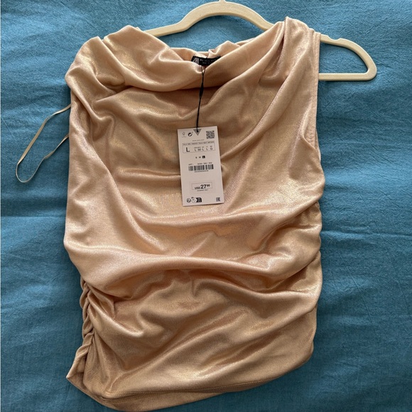 Beige Women's 2 Piece Blouse and Trouser Set - Picture 12 of 12